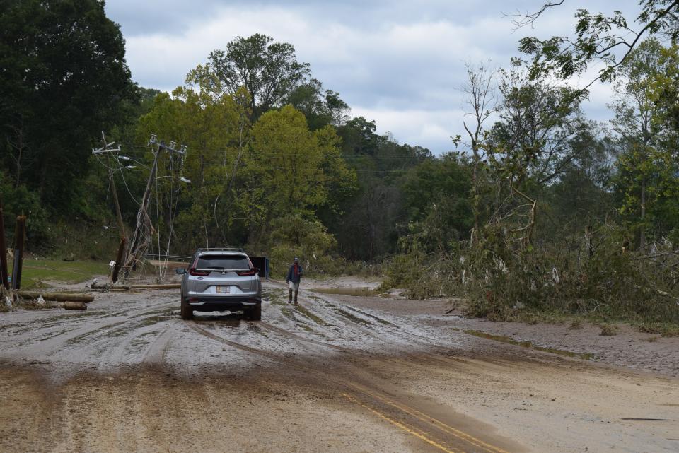 Scenes near Swannanoa River Road in East Asheville.