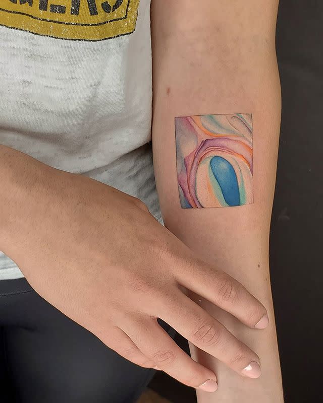 <p>Color tattoos are a matter of taste. If you're thinking about getting one with all of the colors, like Natalie's here by @Gentle_Jaz, make sure your artist know the exact shades you want. </p><p><a href="https://www.instagram.com/p/B9-bzTmFwX8/" rel="nofollow noopener" target="_blank" data-ylk="slk:See the original post on Instagram;elm:context_link;itc:0;sec:content-canvas" class="link ">See the original post on Instagram</a></p>