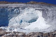 <p>Lors des recherches autour du glacier de la Marmolada.</p>