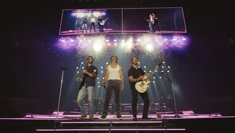 Jonas Brothers perform in front of a Utah crowd at the Maverik Center.