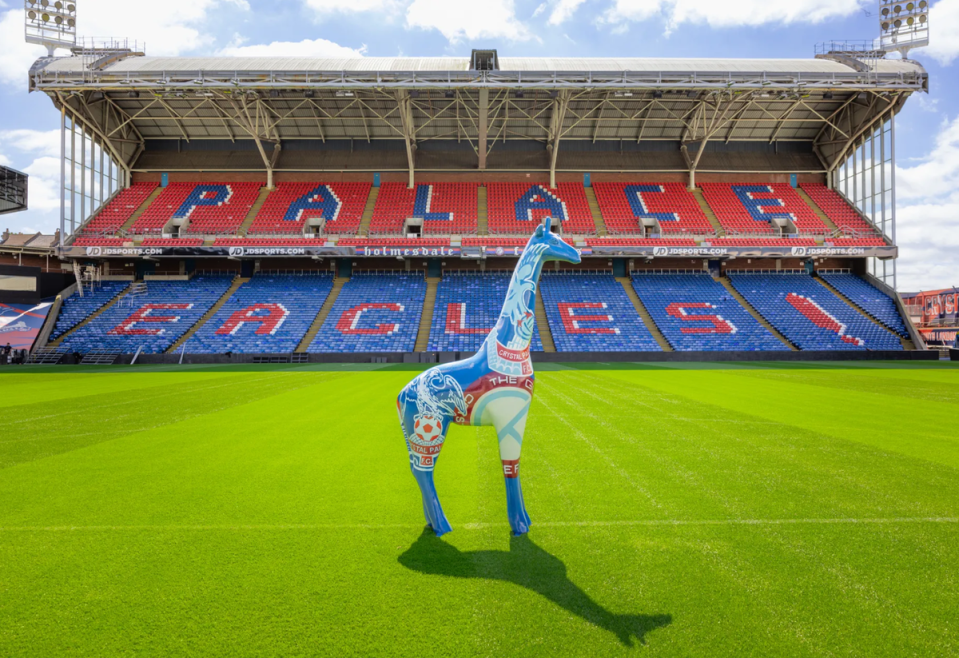 Crystal Palace has designed its very own 8-foot giraffe to support the campaign  (Crystal Palace FC)