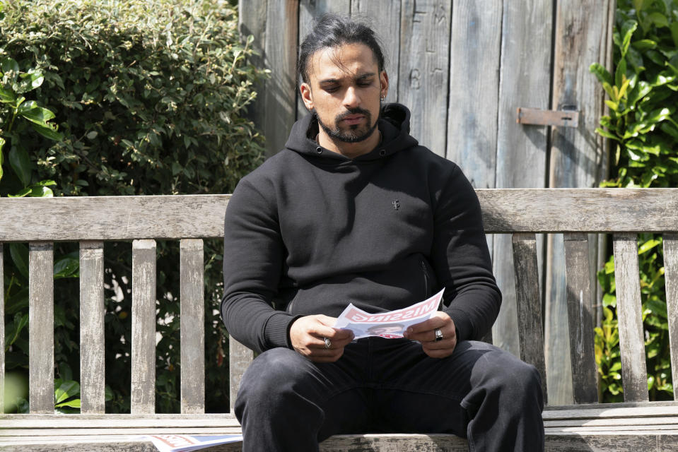 EastEnders,09-10-2023,6781,Ravi Gulari (AARON THIARA),****EMBARGOED TILL TUESDAY 3RD OCTOBER 2023****, BBC, Jack Barnes/Kieron McCarron