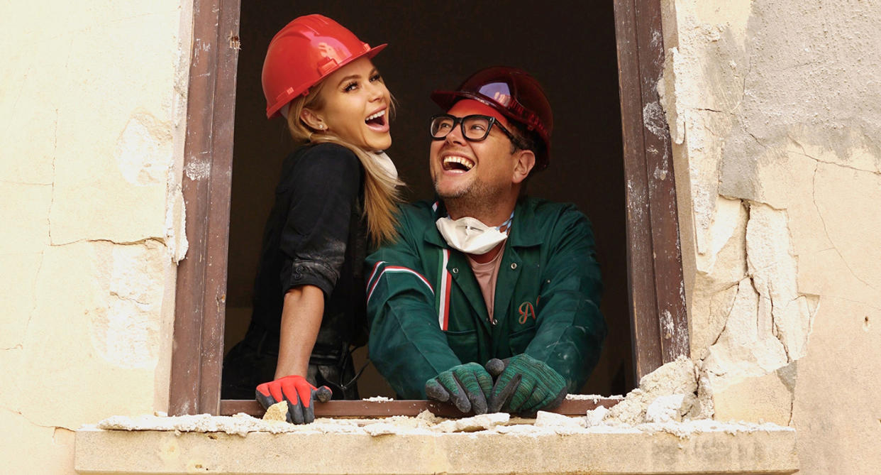 Amanda Holden and Alan Carr will renovate a derelict Italian property. (BBC)