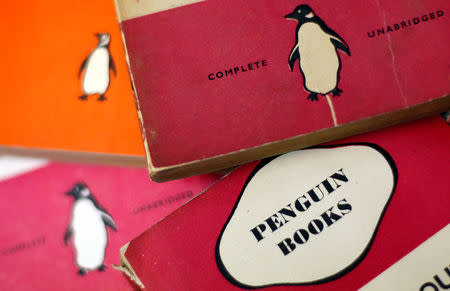 FILE PHOTO: Penguin books are seen in a used bookshop in London, Britain, October 29, 2012. REUTERS/Stefan Wermuth/File Photo