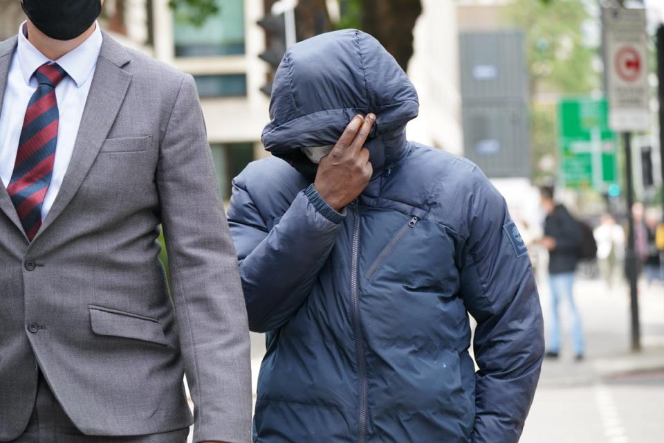 Rajon Graham leaving Westminster Magistrates’ Court last week (Yui Mok/PA) (PA Archive)