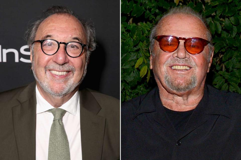 <p>Todd Williamson/Getty; Patrick McMullan via Getty </p> James L. Brooks and Jack Nicholson