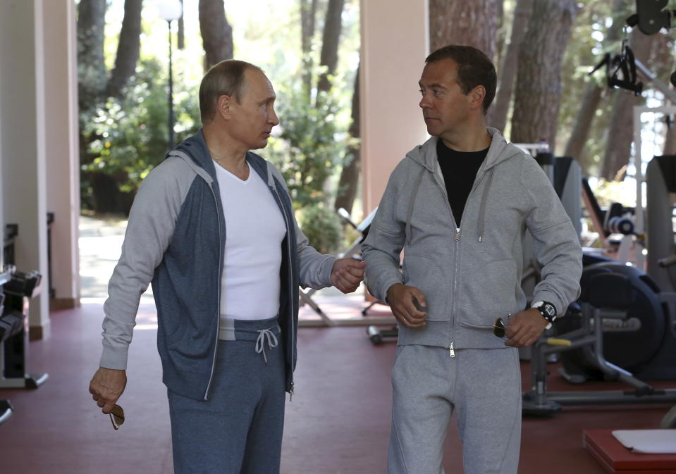 Putin in a sweatsuit