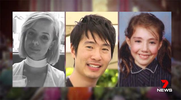 Three of the victims have been identified as Jess Mudie, Matthew Si and Thalia Hakin. Photo: 7 News/Supplied