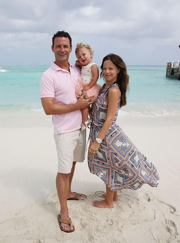 Tammin with husband Sean McEwen and their daughter Phoenix. Source: Getty