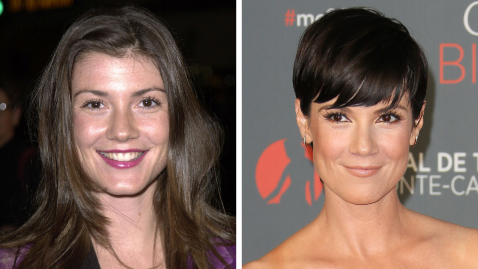 Side-by-side of Zoe McLellan in 2000 and 2015