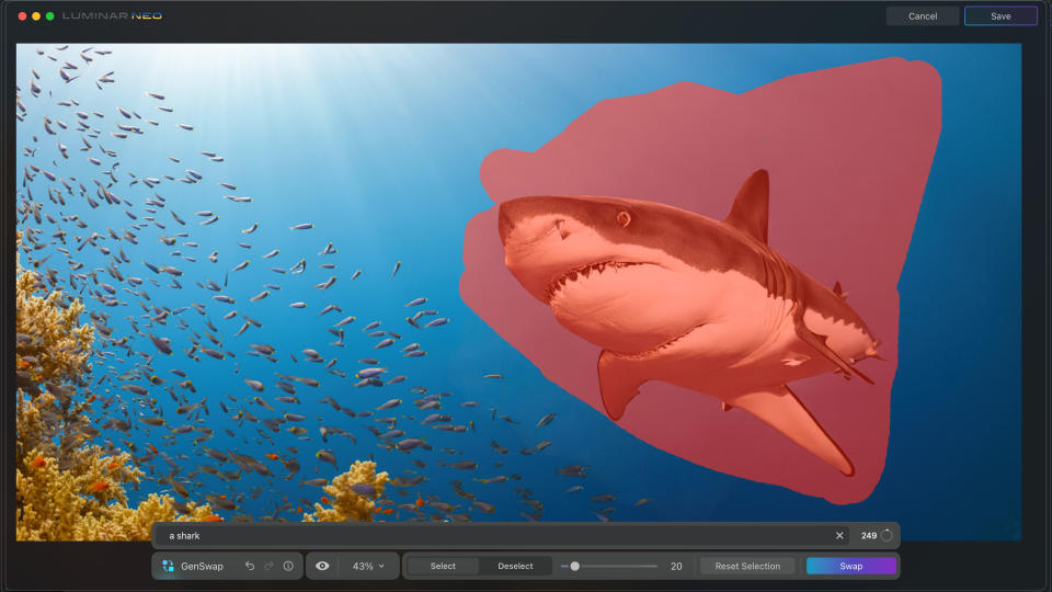 Swap out parts of the image with GenSwap in Luminar Neo 2023