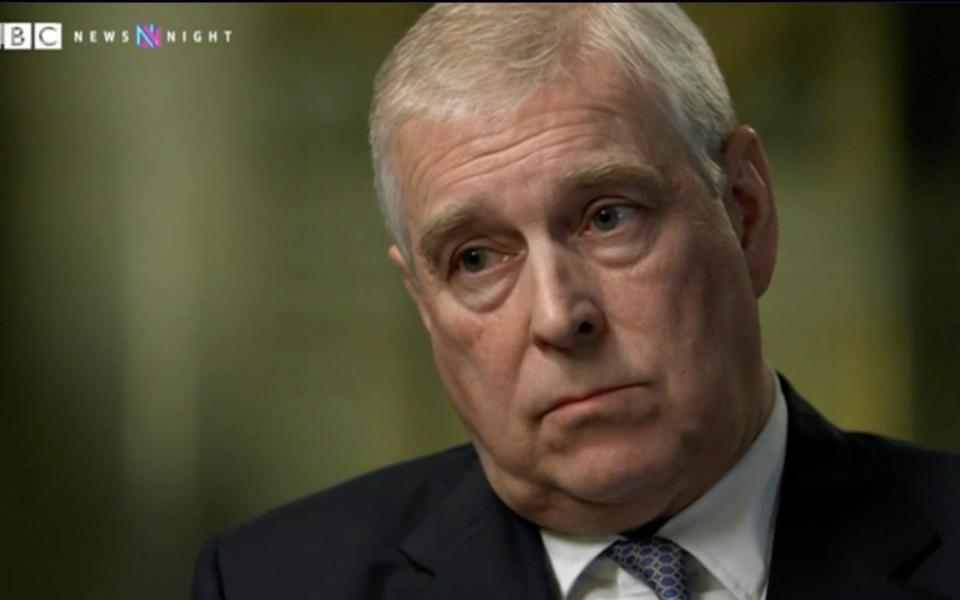 Prince Andrew appears on Newsnight - BBC