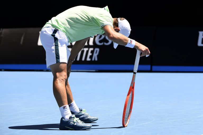 La frustración de Diego Schwartzman, que tropezó de manera inesperada en Melbourne