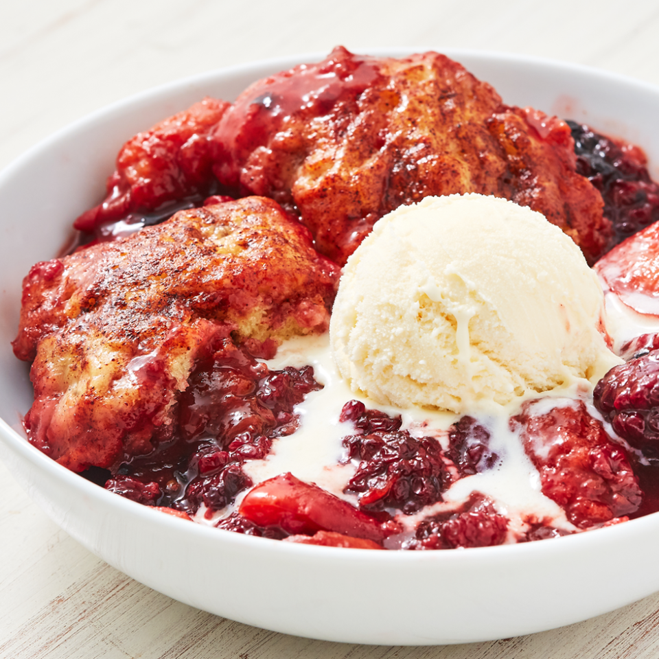<p>Yes, you can totally make fruit cobblers in your Instant Pot — just don't forget that finishing touch of ice cream on top!</p><p><em><a href="https://www.delish.com/cooking/recipe-ideas/a27408748/instant-pot-cobbler-recipe/" rel="nofollow noopener" target="_blank" data-ylk="slk:Get the recipe from Delish »" class="link ">Get the recipe from Delish »</a></em> </p>