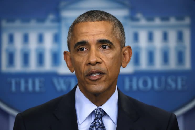 President Barack Obama speaks during his final presidential news conference, Wednesday, Jan. 18, 2017, in the briefing room of the White House in Washington. (Photo: Pablo Martinez Monsivais/AP)