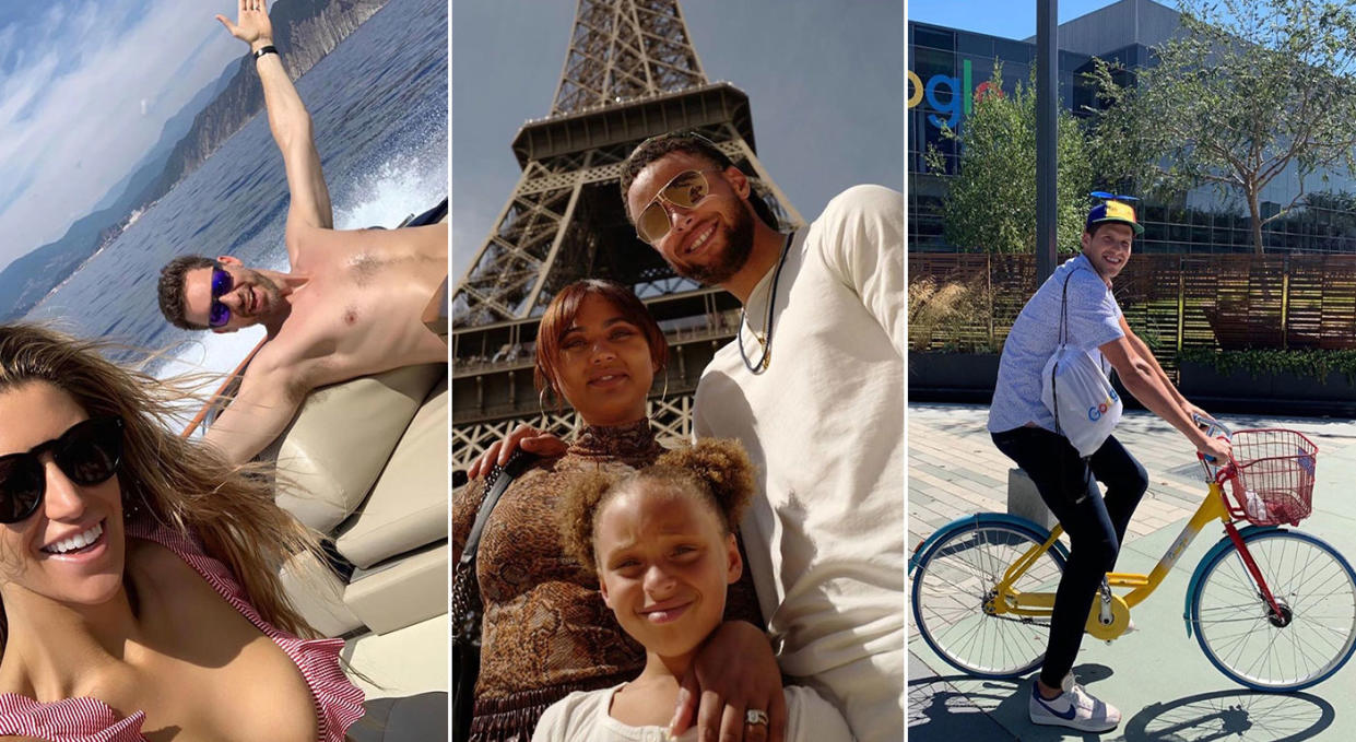 NBA players are living their best lives this summer. 