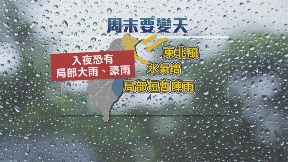 入秋首波冷空氣來了！　入夜雨勢明顯　低溫下探20度