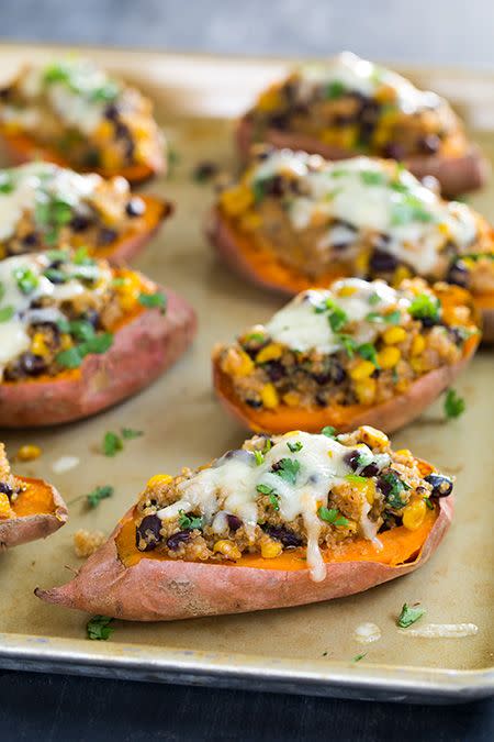 Honey-Lime Quinoa Stuffed Sweet Potatoes