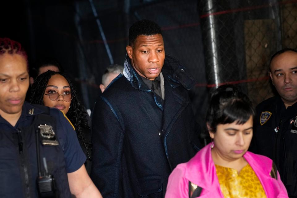 Jonathan Majors Assault (Copyright 2023 The Associated Press. All rights reserved.)