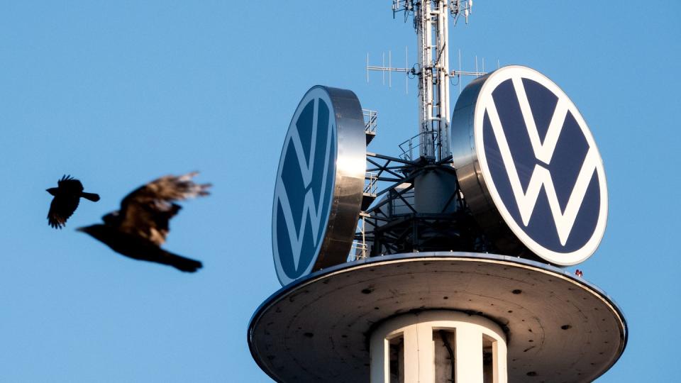 Der VW-Tower, auch bekannt als Telemoritz, im Zentrum von Hannover