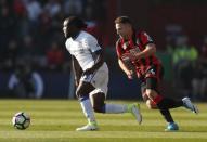 Britain Football Soccer - AFC Bournemouth v Chelsea - Premier League - Vitality Stadium - 8/4/17 Chelsea's Victor Moses in action with Bournemouth's Marc Pugh Action Images via Reuters / John Sibley Livepic