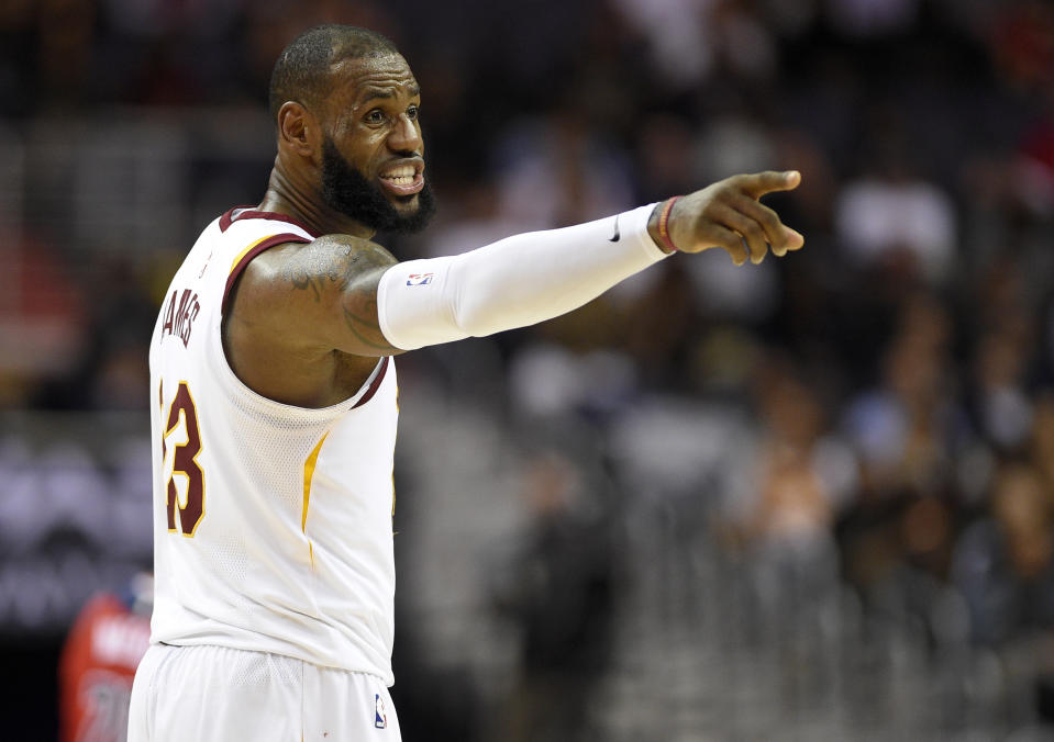 Cavaliers superstar LeBron James is in line to be one of the captains picking the All-Star teams. (AP)