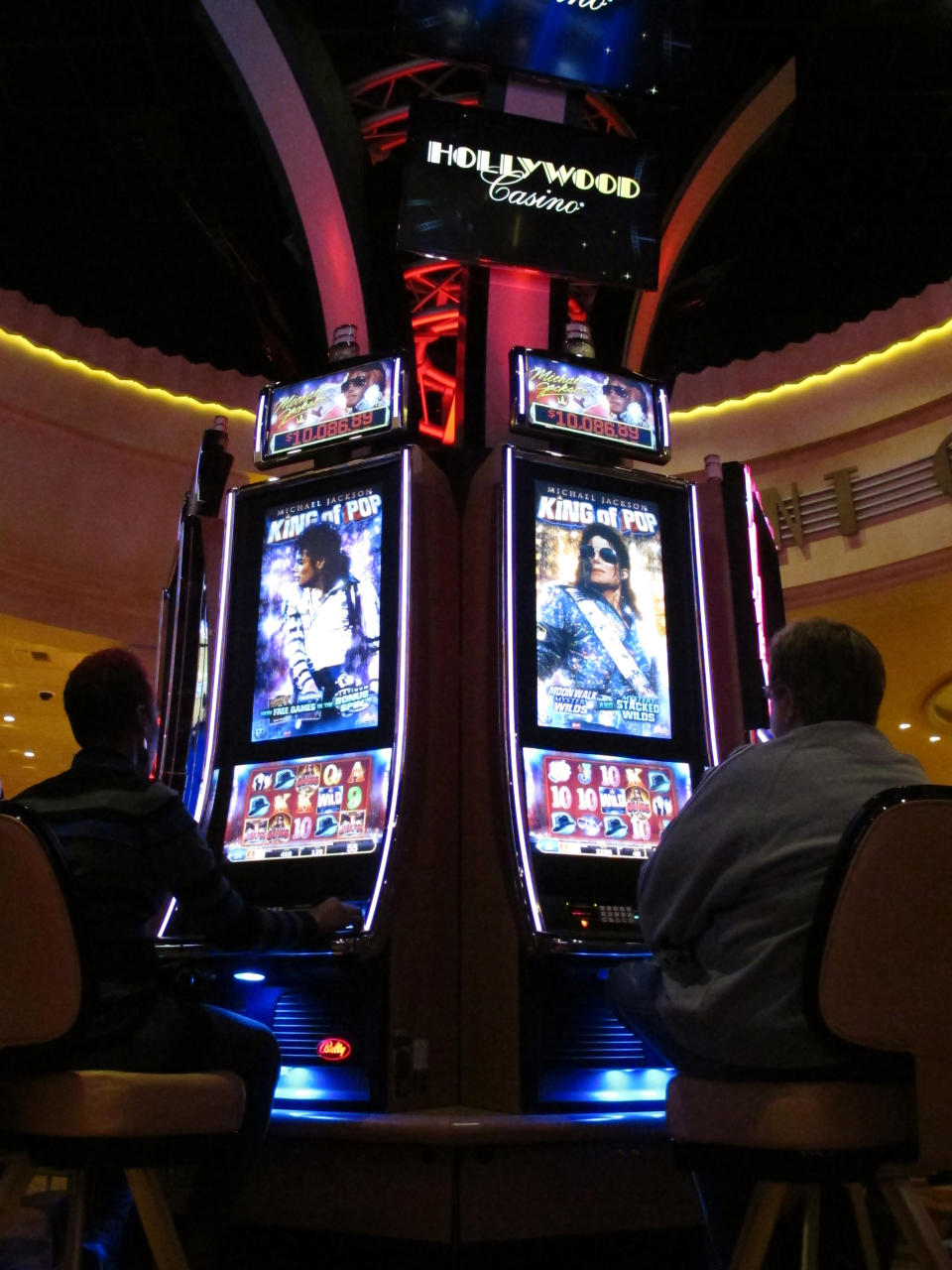 Gamblers try out the games as the new Hollywood Casino Columbus opens on Oct. 8, 2012, in Columbus, Ohio. The $400 million Hollywood Casino Columbus is expected to draw 3 million visitors annually. The $400 million Hollywood Casino Columbus is expected to draw 3 million visitors annually. (AP Photo/Kantele Franko.)