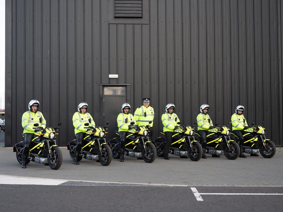 Harley-Davidson provided Police Scotland with six all-electric LiveWire motorcycles (Harley-Davidson)