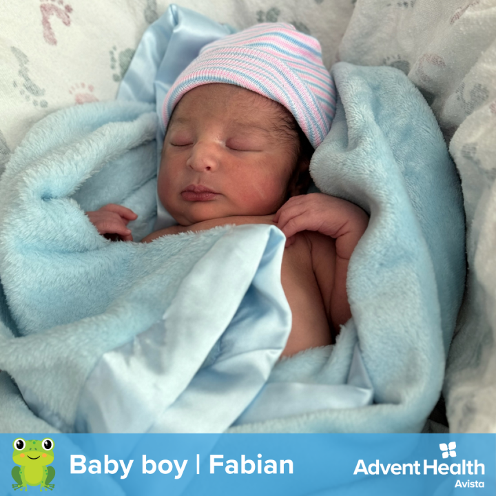 AdventHealth Avista baby boy, Fabian was born at 4:35 a.m.
