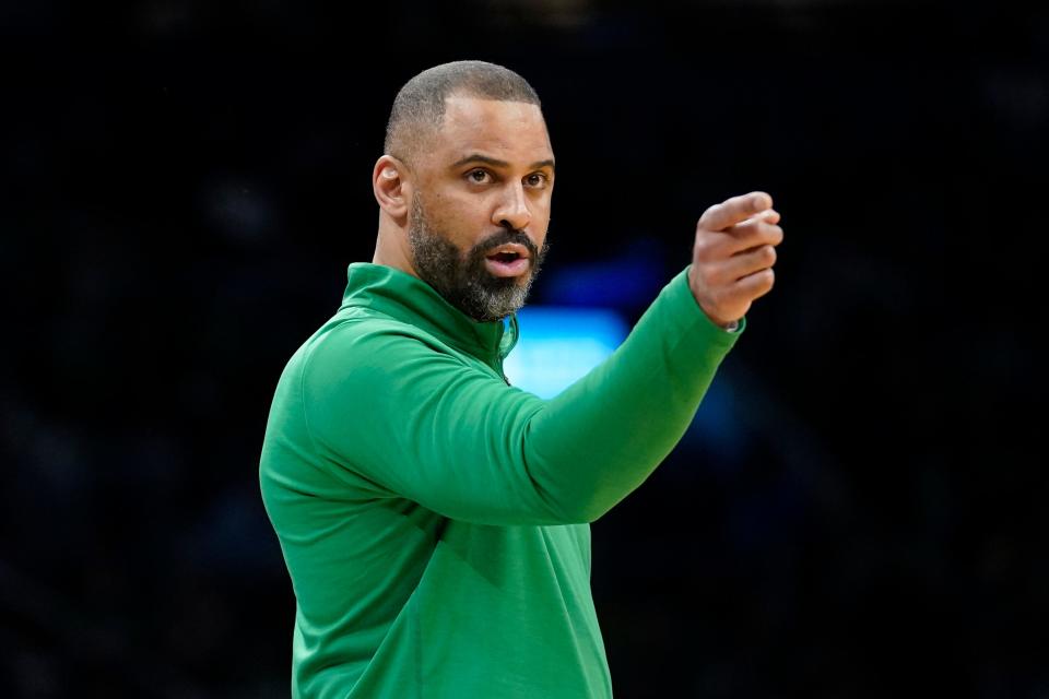 In his first season as coach, Ime Oduka led the Boston Celtics to the 2022 NBA Finals, where they lost to the Golden State Warriors in six games.