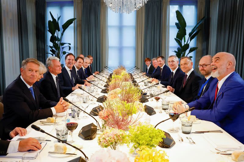 NATO leaders attend working dinner in The Hague