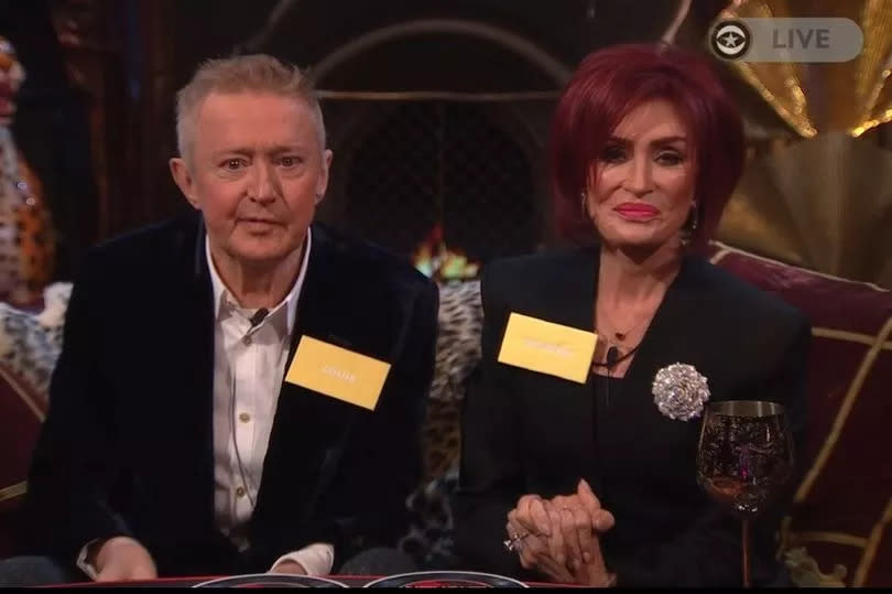 Former X Factor judges Sharon Osbourne and Louis Walsh are reunited on Celebrity Big Brother