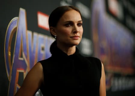 Actor Natalie Portman poses at the world premiere of the film "The Avengers: Endgame" in Los Angeles