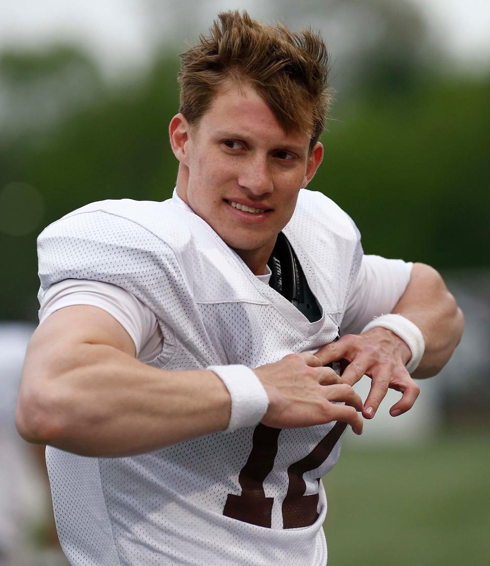 Missouri State Quarter Back, Jacob Clark, seen here during the annual Maroon and White game at Plaster Stadium in Springfield on April 15, 2023.