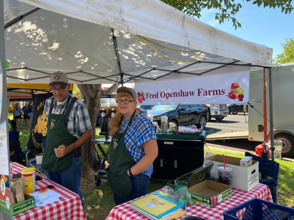 Downtown Farmers Market sets up in new location on Saturday Aug 6.