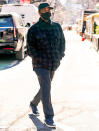 <p>Director Denzel Washington is seen on the set of <em>Journal for Jordan</em> for the first time in N.Y.C. on Wednesday.</p>