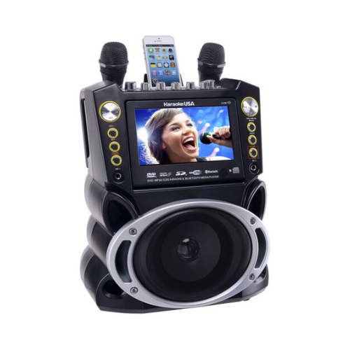 Karaoke USA GF844 Multimedia Karaoke Machine with Bluetooth and MPSCDG