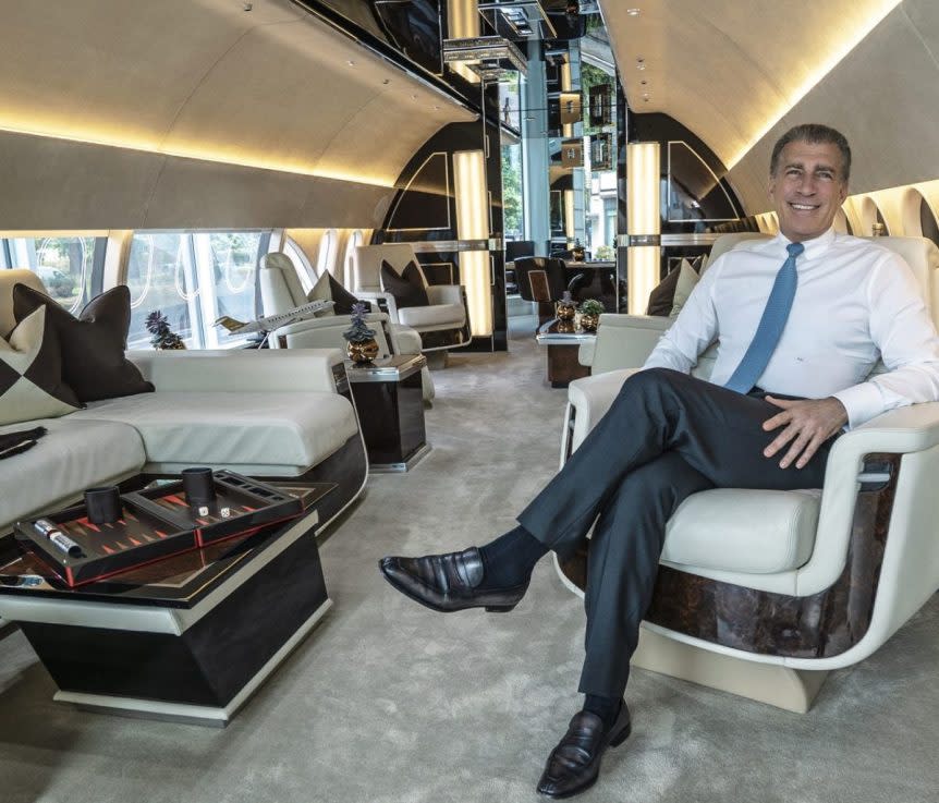 Steve Varsano runs The Jet Business, a showroom based in Park Lane, Mayfair.