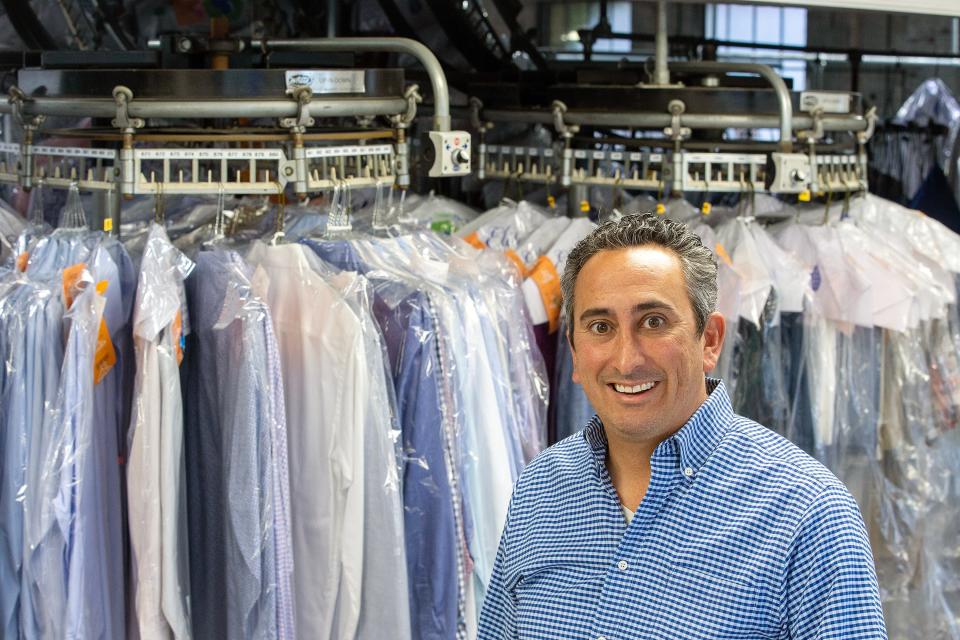 Jason Markowitz, owner of Elite Cleaners and Tailors of Little Silver, talks about the services offered at his business in Little Silver, NJ Thursday, January 19, 2023. 