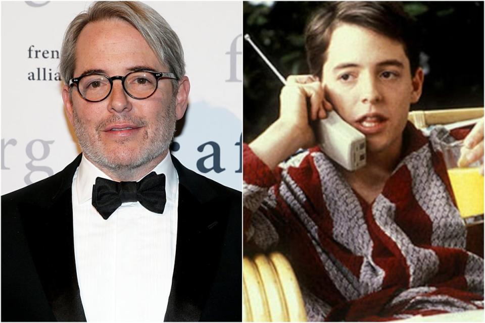 Matthew Broderick now and in ‘Ferris Bueller’s Day Off’ (Getty, Shutterstock)