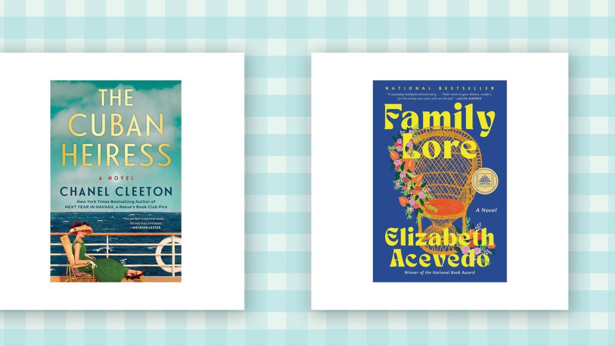 hispanic heritage month books for 2023, family lor by elizabeth acevedo, the cuban heiress by chanel cleeton