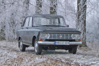 <p>The Moskvich 412 had one saving grace when new and that was its incredibly low price compared to other similarly sized four-doors such as the Ford Cortina. For the price of a Mini, you could have a roomy saloon, but what you didn’t get was any sort of build quality or driving ability even if the 1.5-litre engine leaned heavily on BMW’s four-cylinder design for its inspiration.</p><p>For some, the 412’s low price was reason enough to buy it, and it helped Tony Lanfranchi win the 1972-73 British saloon car champion when categories were decided based on price rather than engine capacity. There's only one left on the road, with another two on SORN.</p>