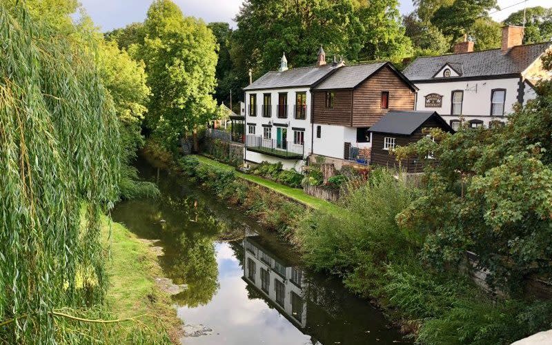 Quaint: the Montgomeryshire canal and River Rhiew flow through this picturesque village - National Garden Scheme 