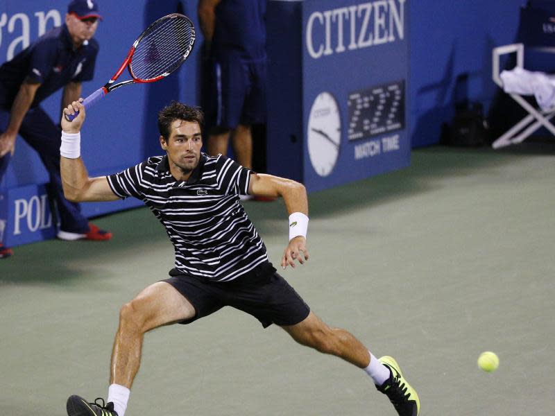 Jeremy Chardy rang David Ferrer nieder und zog ins Achtelfinale ein. Foto: Andrew Gombert