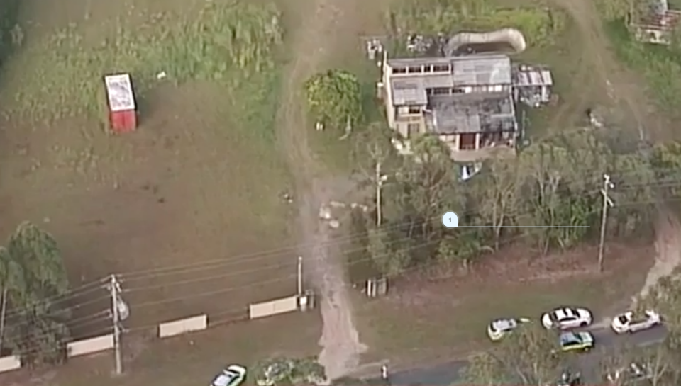 Police investigate the Gold Coast shooting. Source: 7 News