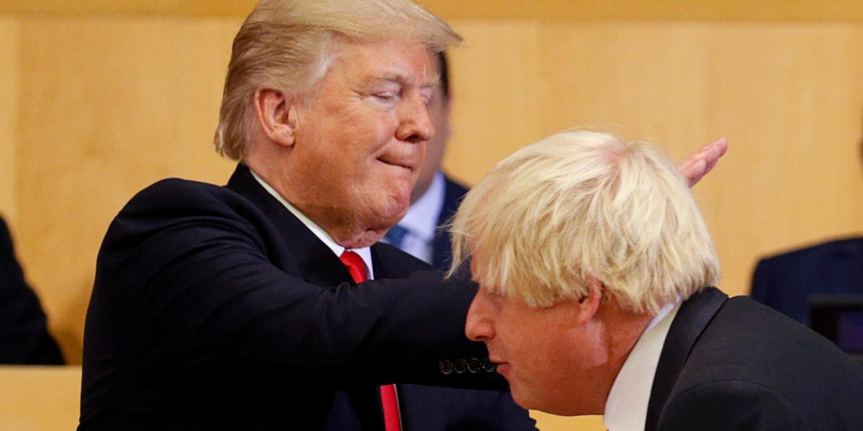 boris johnson donald trump