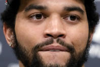 Chicago Bears No. 1 draft pick quarterback Caleb Williams listens to reporters during an NFL football news conference in Lake Forest, Ill., Friday, April 26, 2024. (AP Photo/Nam Y. Huh)