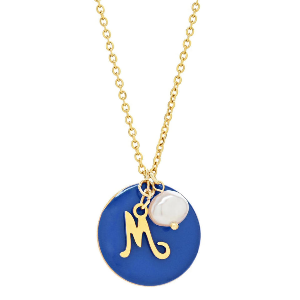 <p><a href="https://www.ohsofitting.com/collections/new-necklaces/products/personalized-hanukkah-159?variant=39606819323968" rel="nofollow noopener" target="_blank" data-ylk="slk:Shop Now;elm:context_link;itc:0;sec:content-canvas" class="link ">Shop Now</a></p><p>Enamel and Pearl Script Necklace </p><p>ohsofitting.com</p><p>$85.00</p><span class="copyright">Oh So Fitting</span>