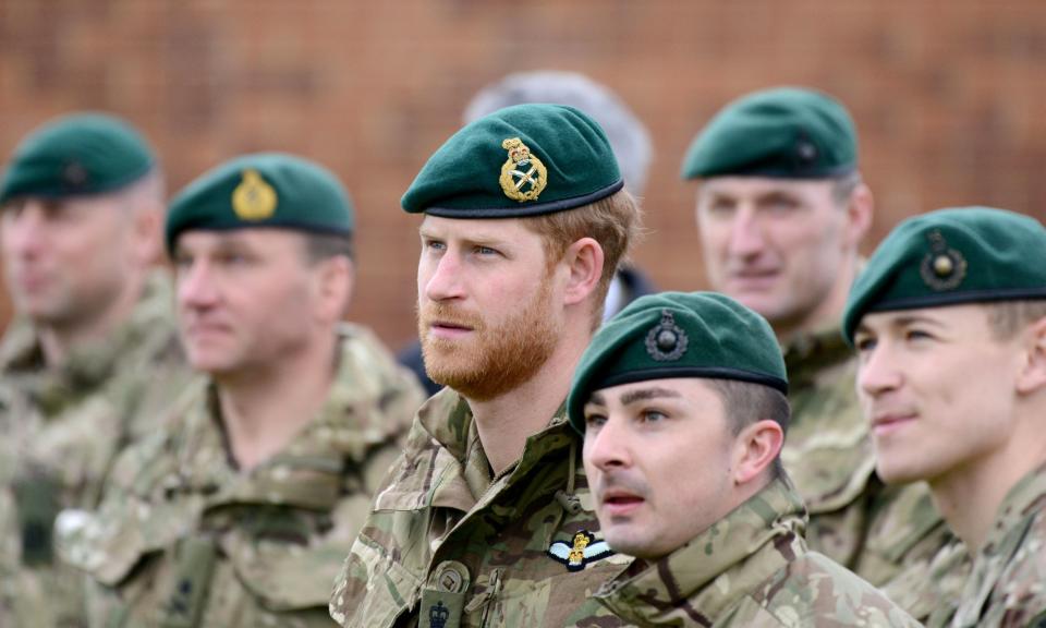 Prince Harry carried out a Green Beret presentation (Getty Images)