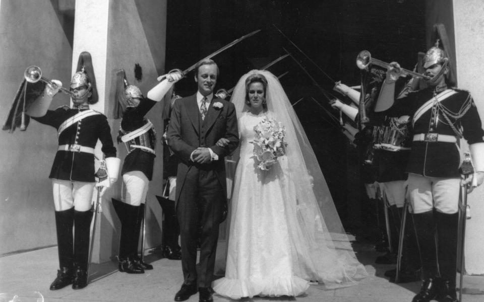 The couple married in 1973...